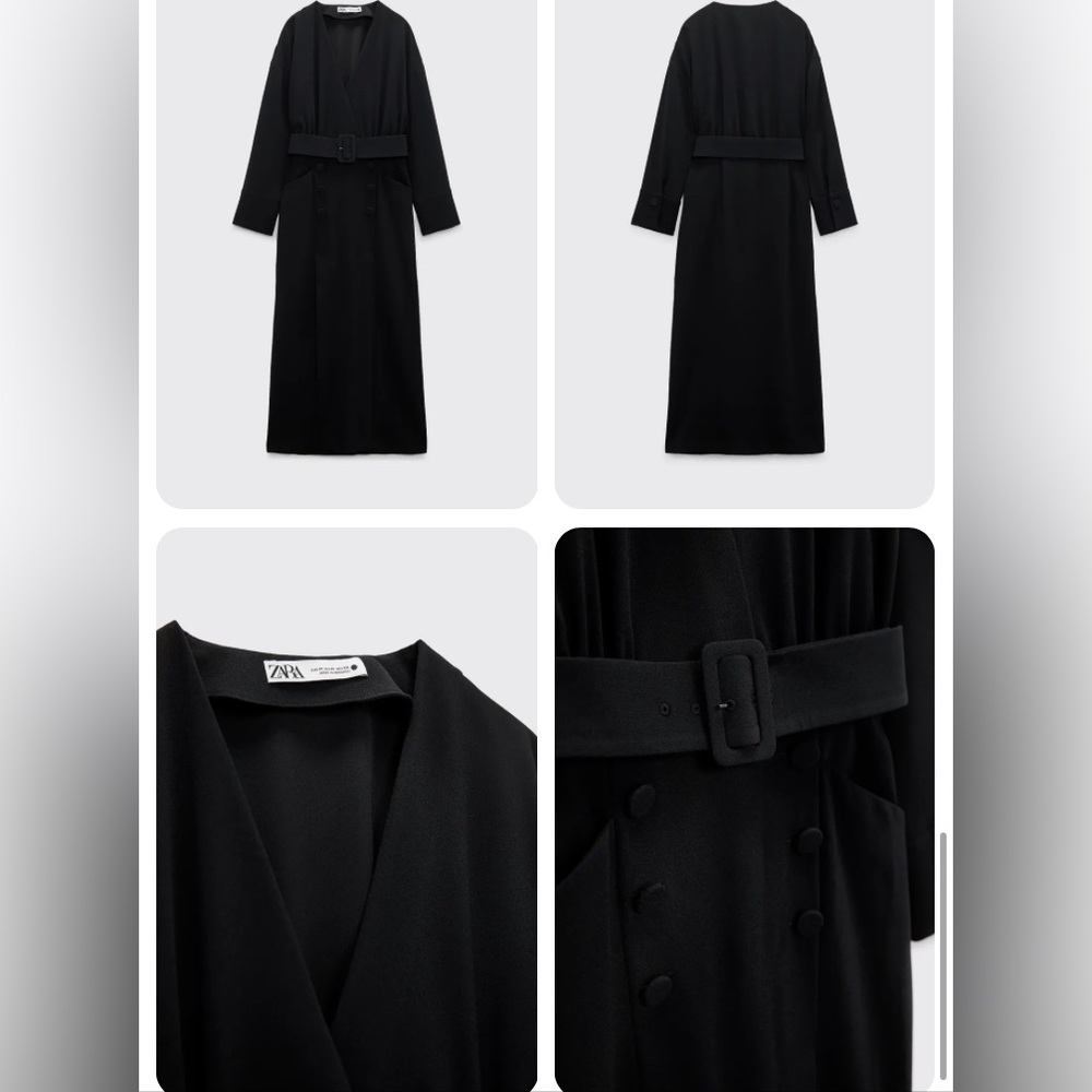 Zara belted dress NWT - Picture 4 of 9
